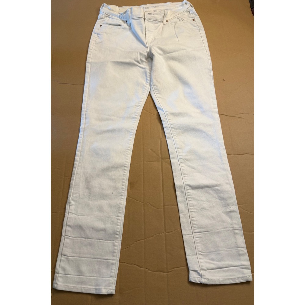 Old Navy White Curvy Profile Mid-Rise Jeans Womens Size 4 Regular Standard